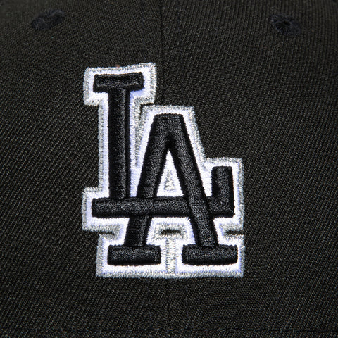 New Era 59Fifty Los Angeles Dodgers 60th Anniversary Stadium Patch Hat - Black, Storm Grey, Metallic Silver