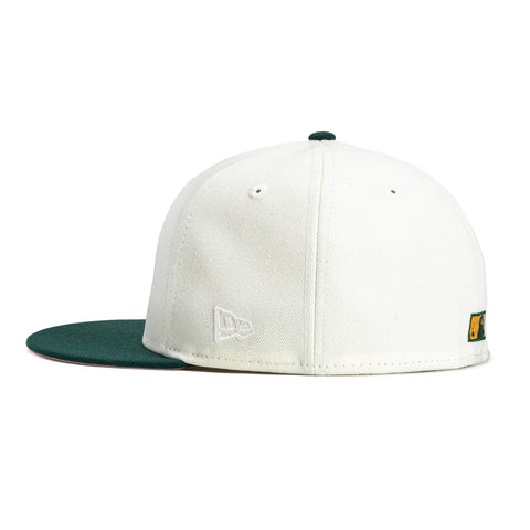 New Era 59Fifty New York Yankees 1998 World Series Patch Hat - White, Green, Metallic Gold