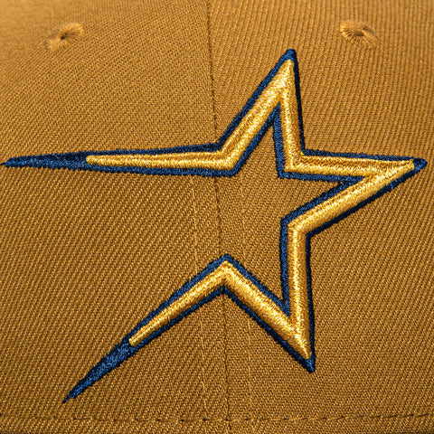 New Era 59Fifty Houston Astros 35th Anniversary Patch Hat - Gold, Navy, Metallic Gold