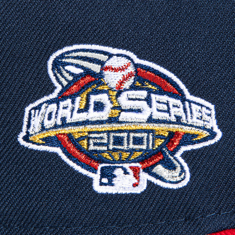 New Era 59Fifty Opening Ceremony Arizona Diamondbacks 2001 World Series Patch D Hat - Navy, Red, Metallic Gold