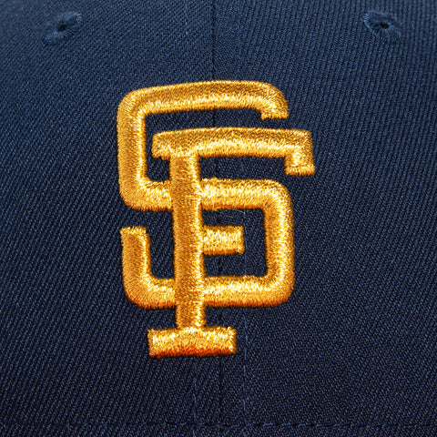 New Era 59Fifty Opening Ceremony San Francisco Giants 50th Anniversary Patch Hat - Navy, Red, Metallic Gold