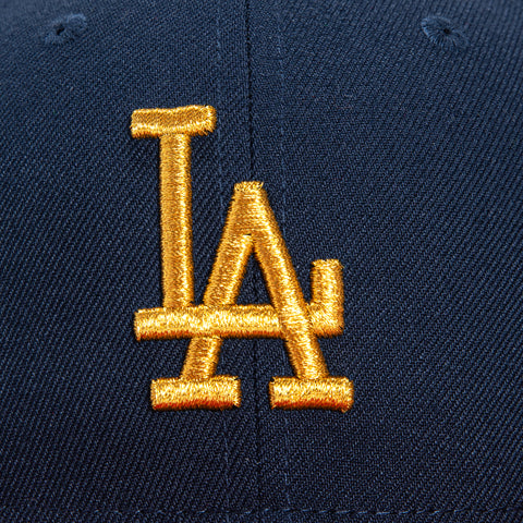 New Era 59Fifty Opening Ceremony Los Angeles Dodgers 60th Anniversary Patch Hat - Navy, Red, Metallic Gold