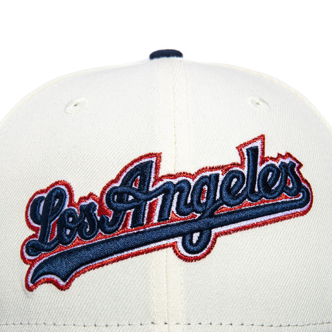 New Era 59Fifty Opening Ceremony Los Angeles Dodgers 1988 World Series Patch Word Hat - White, Navy, Red