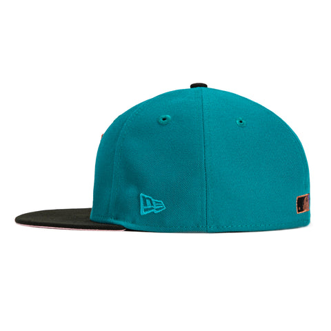 New Era 59Fifty Arizona Diamondbacks 2001 World Series Patch Upside Down Hat - Teal, Black, Purple