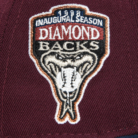 New Era 59Fifty Rushmore Arizona Diamondbacks Inaugural Patch D Hat - Maroon, Navy