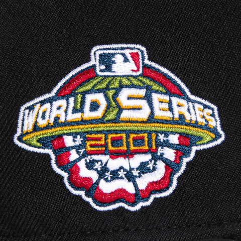 47 Brand Draft Block Arizona Diamondbacks 2001 World Series Patch Hitch Snapback Hat - Black