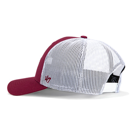 47 Brand Arizona Coyotes Trucker Snapback Hat - Cardinal, White