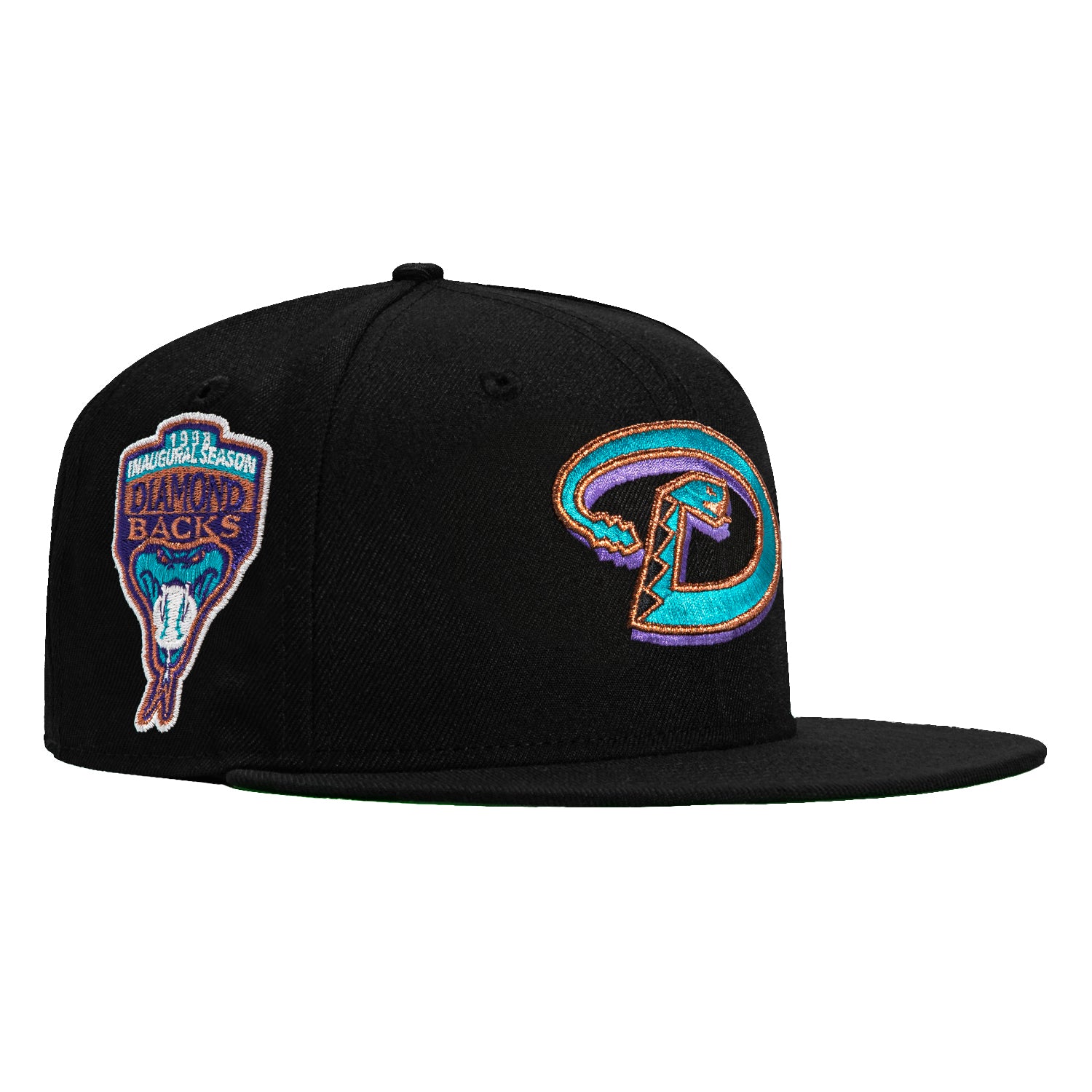 Hat Club ARIZONA DIAMONDBACKS good INAUGURAL PATCH JERSEY HAT- PURPLE TEAL size 7 1/2