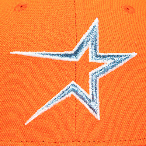 New Era 59Fifty Houston Astros Astrodome Stadium Patch Hat - Orange, Light Blue