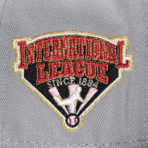 New Era 59Fifty Lehigh Valley IronPigs Shortcakes International League Patch Hat - Grey, Graphite