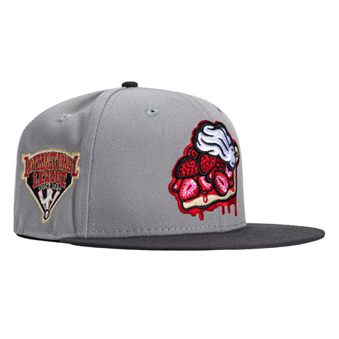 New Era 59Fifty Lehigh Valley IronPigs Shortcakes International League Patch Hat - Grey, Graphite