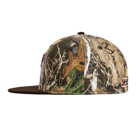 New Era 59Fifty Fresno Grizzlies 20th Anniversary Patch Hat - Realtree, Brown