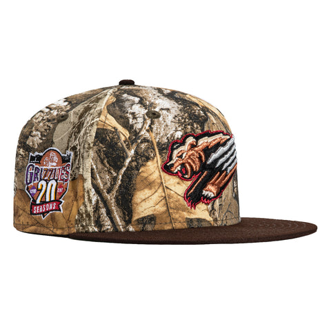 New Era 59Fifty Fresno Grizzlies 20th Anniversary Patch Hat - Realtree, Brown