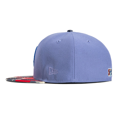 New Era 59Fifty Inland Empire 66ers California League Patch Military Hat - Lavender, Camo