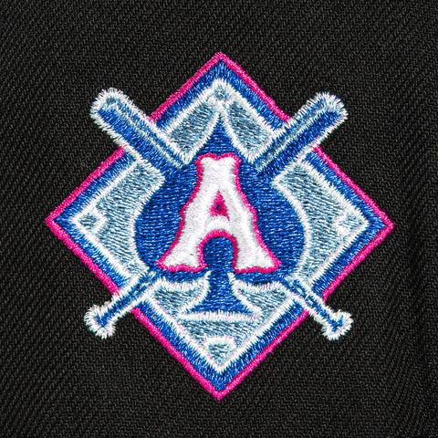 New Era 59Fifty Reno Aces Logo Patch Alternate R Hat - Black, Brown, Magenta