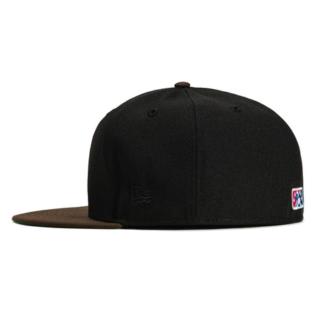 New Era 59Fifty Reno Aces Logo Patch Alternate R Hat - Black, Brown, Magenta