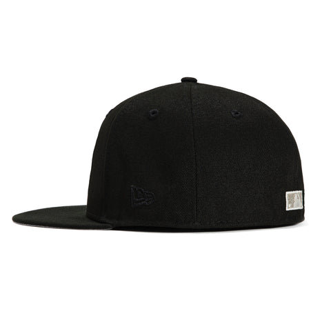 New Era 59Fifty Glow in the Dark New York Mets 25th Anniversary Patch Word Hat - Black, White