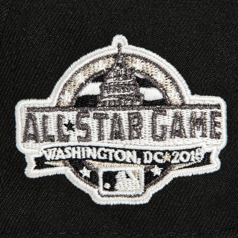 New Era 59Fifty Glow in the Dark Washington Nationals 2018 All Star Game Patch Hat - Black, White