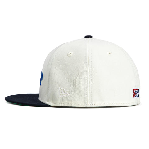 New Era 59Fifty San Bernardino Spirit Logo Patch Word Hat - White, Navy