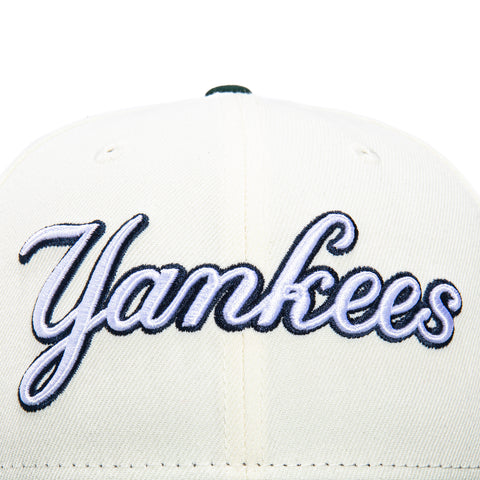 New Era 59Fifty New York Yankees 1956 World Series Patch Script Hat - White, Green