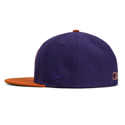 New Era 59Fifty Arizona Diamondbacks Inaugural Patch D Hat - Purple, Burnt Orange, Metallic Copper