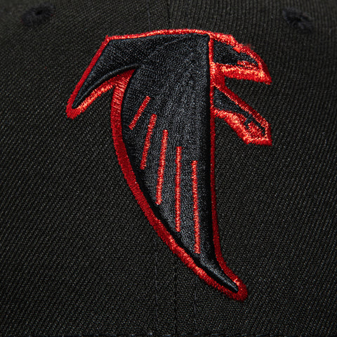 New Era 59Fifty Atlanta Falcons 25th Anniversary Patch Hat - Black, Red