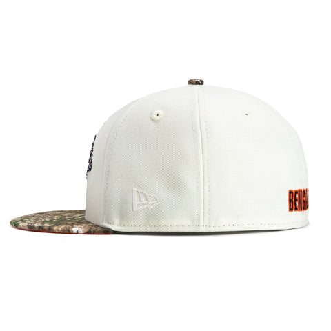 New Era 59Fifty Cincinnati Bengals 50th Anniversary Patch 1968 Hat - White, Realtree