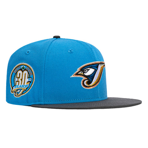 New Era 59Fifty Toronto Blue Jays 30th Anniversary Patch Hat - Light Blue, Graphite