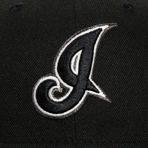 New Era 59Fifty Glow in the Dark Cleveland Guardians Jacobs Field Patch I Hat - Black, White