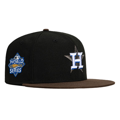 New Era 59Fifty Houston Astros 2022 World Series Patch Hat - Black, Brown, Royal