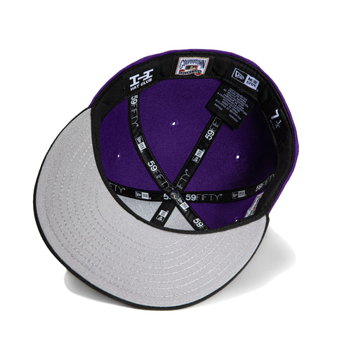 New Era 59Fifty Arizona Diamondbacks Inaugural Patch Script Hat - Purple, Black, Metallic Copper