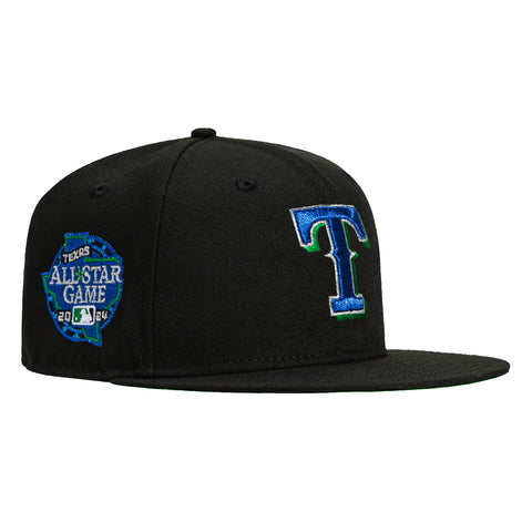 New Era 59Fifty Texas Rangers 2024 All Star Game Patch Hat - Black, Royal, Kelly