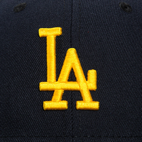 New Era 59Fifty Deep Ocean Gold Los Angeles Dodgers Jackie Robinson 50th Anniversary Patch Hat - Navy, Gold