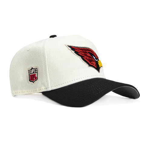 New Era 9Forty A-Frame Arizona Cardinals Snapback Hat - White, Black, Cardinal