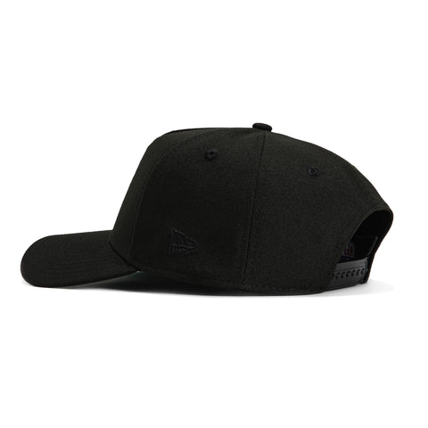 New Era 9Forty A-Frame Las Vegas Raiders Snapback Old English Script Hat - Black