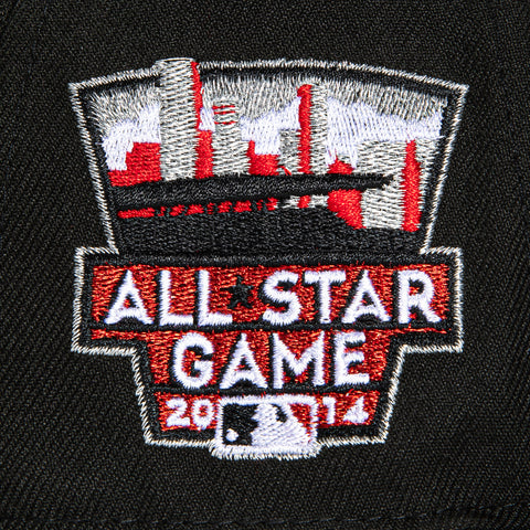 New Era 59Fifty Minnesota Twins 2014 All Star Game Patch Red UV M Hat - Black