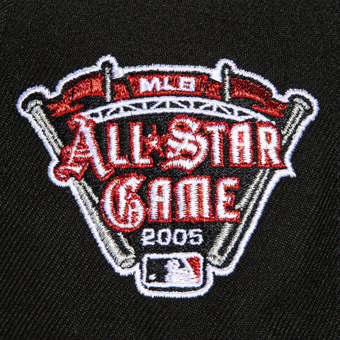 New Era 59Fifty Detroit Tigers 2005 All Star Game Patch Red UV Hat - Black