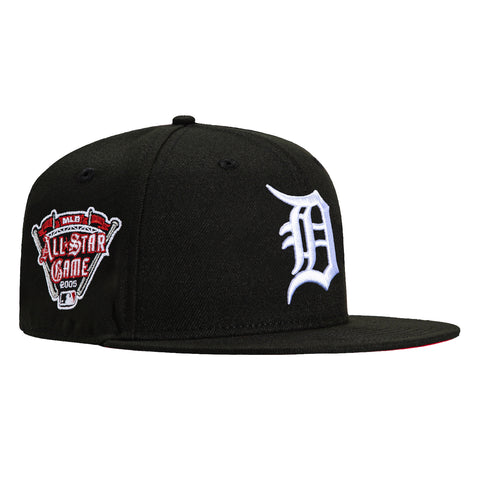 New Era 59Fifty Detroit Tigers 2005 All Star Game Patch Red UV Hat - Black