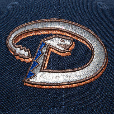 New Era 59Fifty Arizona Diamondbacks Inaugural Patch D Hat - Navy, Brown, Metallic Silver