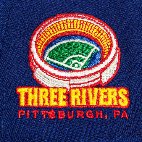 New Era 59Fifty Pittsburgh Pirates Three Rivers Stadium Patch Word Hat - Royal, Cardinal