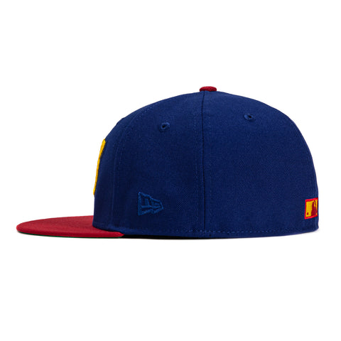 New Era 59Fifty Pittsburgh Pirates Three Rivers Stadium Patch Word Hat - Royal, Cardinal