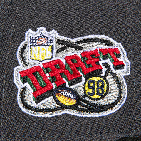 New Era 59Fifty Las Vegas Raiders 1998 Draft Patch Script Hat - Graphite, Black