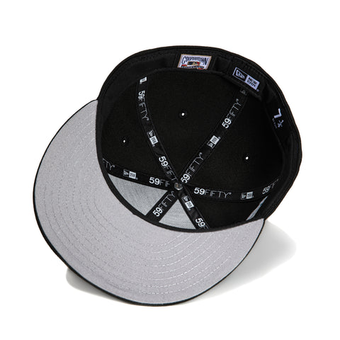 New Era 59Fifty Arizona Diamondbacks Inaugural Patch Upside Down Hat - Black, Light Blue, Metallic Silver