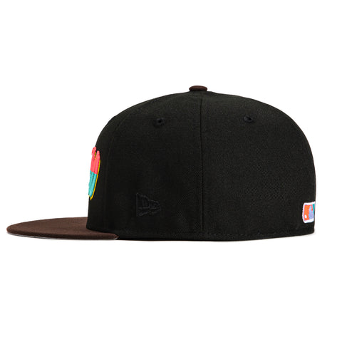 New Era 59Fifty San Diego Padres 20th Anniversary Stadium Patch City Word Hat - Black, Brown