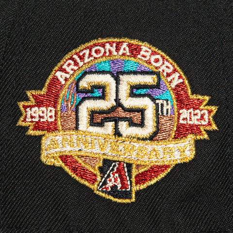 New Era 59Fifty Arizona Diamondbacks 25th Anniversary Patch City Connect Hat - Black, Tan, Red