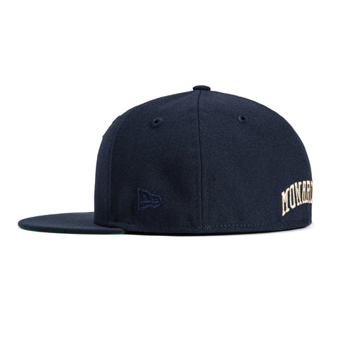 New Era 59Fifty Kansas City Monarchs 100th Anniversary Negro League Patch Hat - Navy, Ivory