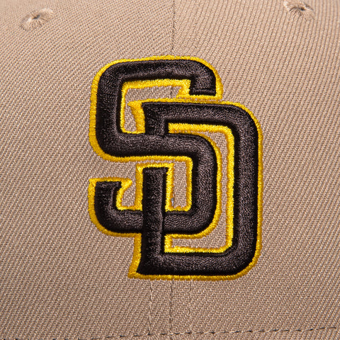 New Era 59Fifty San Diego Padres 20th Anniversary Stadium Patch Hat - Khaki, Brown, Gold