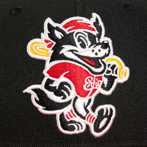 New Era 59Fifty Erie SeaWolves Faux Logo Patch Hat - Black, Red