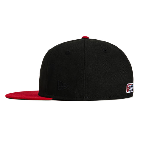 New Era 59Fifty Erie SeaWolves Faux Logo Patch Hat - Black, Red