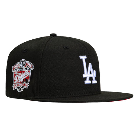 New Era 59Fifty Los Angeles Dodgers 40th Anniversary Patch Red UV Hat - Black